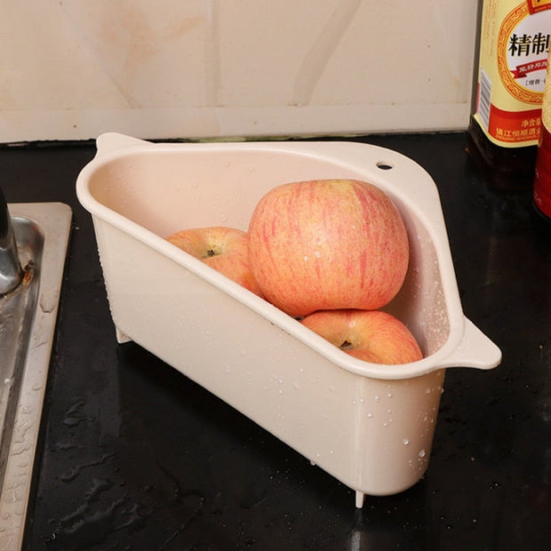 Kitchen Sink Corner Organizer Drain Basket - Aurefy Stores