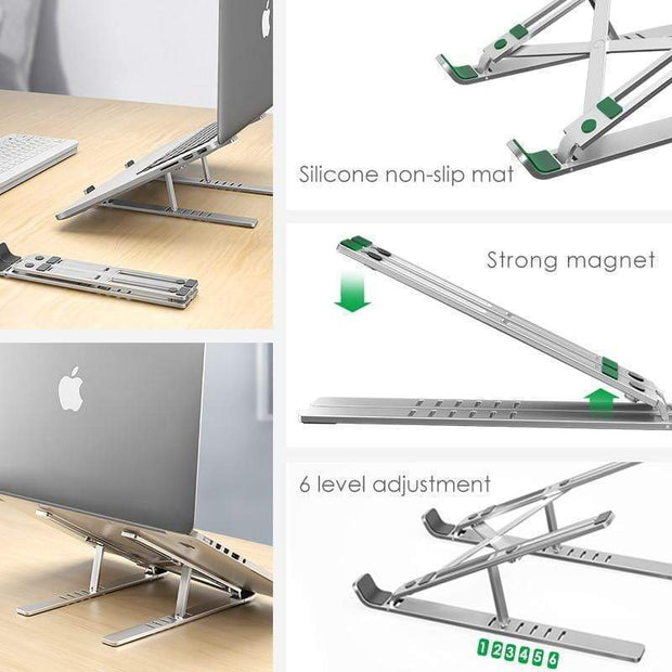 X Style Adjustable Aluminum Laptop Riser - Aurefy Stores