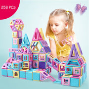 258Pcs Big Size Magnetic Designer Construction Set