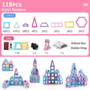 258Pcs Big Size Magnetic Designer Construction Set