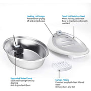 Stainless Steel Pet Water Dispenser