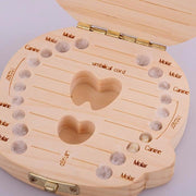 Baby Wooden Teeth Organizer Keepsake Box - Aurefy Stores